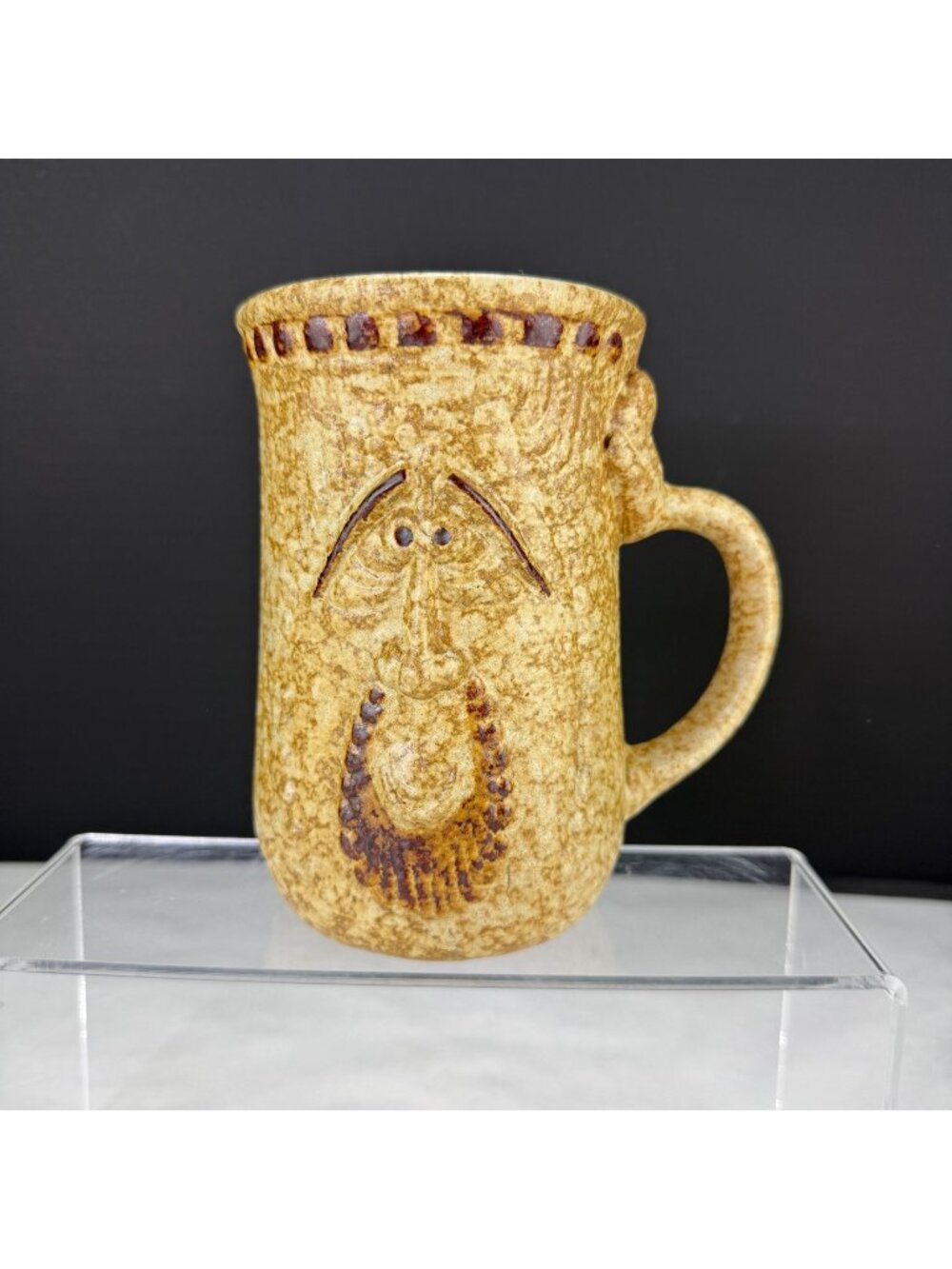 Vintage Pottery Craft Face Mug
